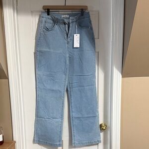 Classic Light Blue Wide Leg Jeans